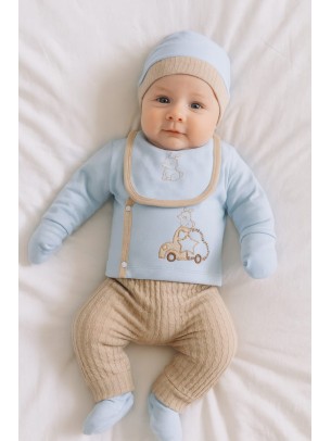 Σετ Νεογεννητο Για Αγορι Μπλε 0-3 Μηνων