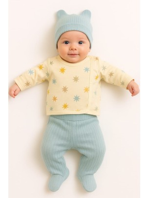 Σετ Νεογεννητο Για Αγορι Εκρου 0-3 Μηνων