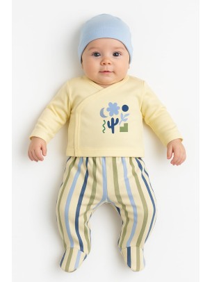 Σετ Νεογεννητο Για Αγορι Εκρου 0-3 Μηνων