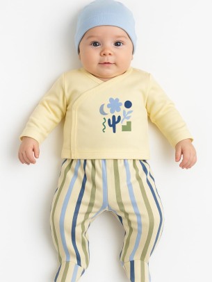 Σετ Νεογεννητο Για Αγορι Εκρου 0-3 Μηνων