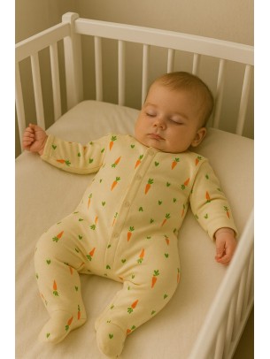 Βρεφικό Φορμάκι Για Κορίτσι 3-9 Μηνών Μπεζ