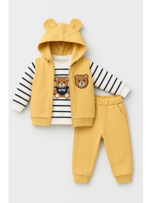 Βρεφικό Σετ Για Αγόρι 6-24 Μηνών Κίτρινο