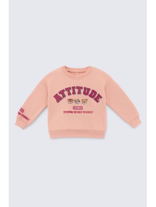 Παιδικό Φούτερ με Φλίς  Για Κορίτσι 2-5 Χρονών Σομον