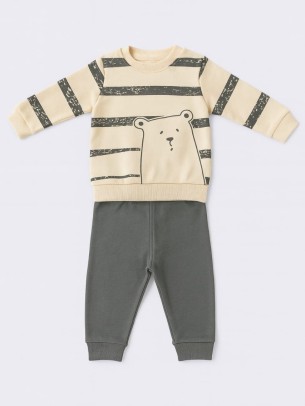 Βρεφικό Σετ Για Αγόρι 6-24 Μηνών Πράσινο Μέντας