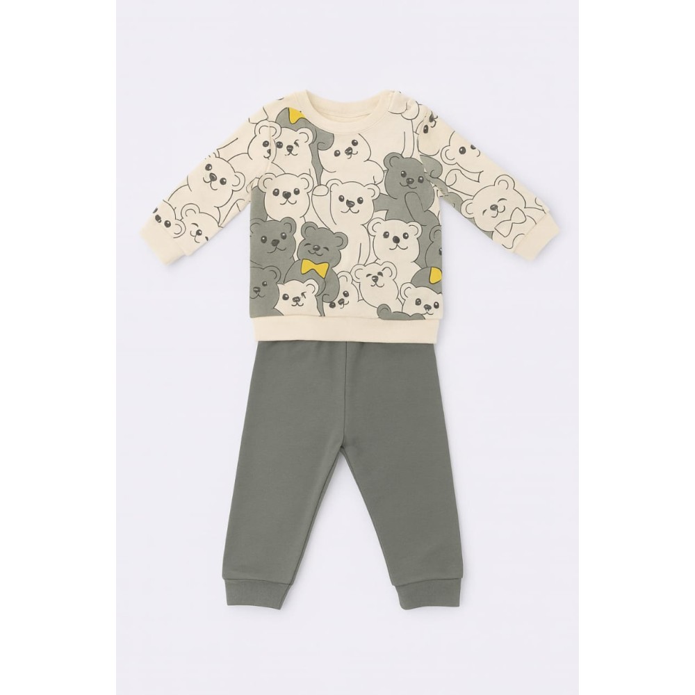 Βρεφικό Σετ Για Αγόρι 6-24 Μηνών Πράσινο Μέντας