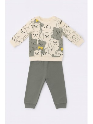 Βρεφικό Σετ Για Αγόρι 6-24 Μηνών Πράσινο Μέντας