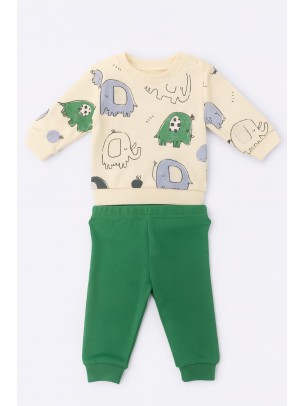 Βρεφικό Σετ Για Αγόρι 6-24 Μηνών Πράσινο