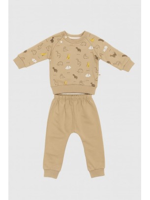 Βρεφικό Σετ Για Αγόρι 6-24 Μηνών Καφέ