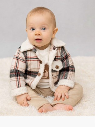 Βρεφικό Σετ 3Τμχ Για Αγόρι 6-18 Μηνών Μπεζ