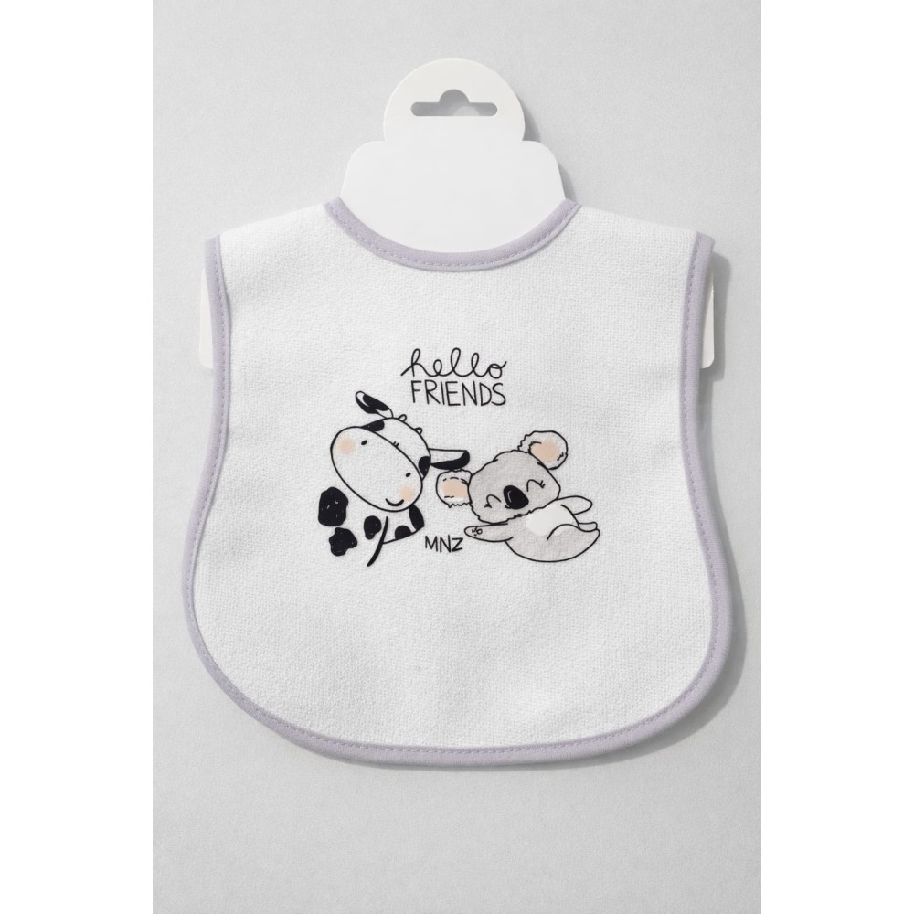 Βρεφική Αδιάβροχη  Σαλιάρα Γκρι