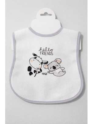 Βρεφική Αδιάβροχη  Σαλιάρα Γκρι