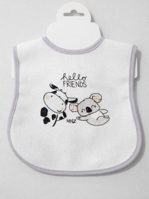 Βρεφική Αδιάβροχη  Σαλιάρα Γκρι