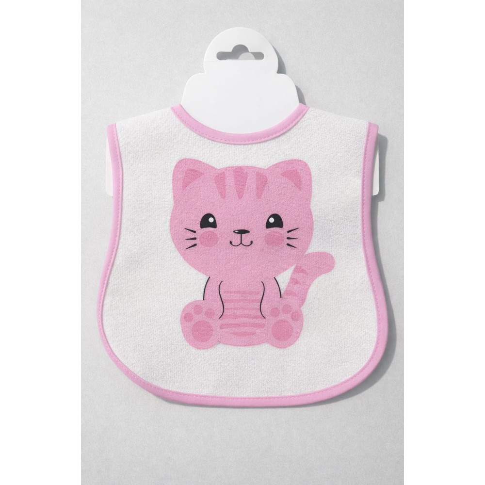 Βρεφική Αδιάβροχη Σαλιάρα Ροζ