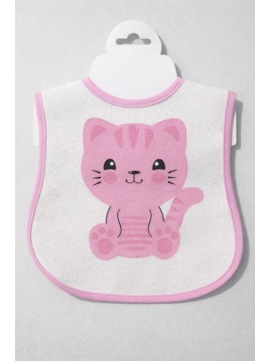 Βρεφική Αδιάβροχη Σαλιάρα Ροζ