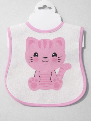 Βρεφική Αδιάβροχη Σαλιάρα Ροζ