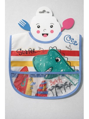 Βρεφική Αδιάβροχη  Σαλιάρα Μπλε