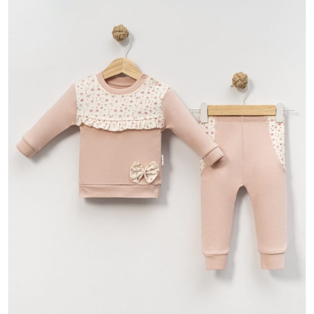 Βρεφικό Σετ Φόρμα Για Κορίτσι 3-12 Μηνών Mωβ