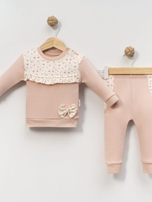 Βρεφικό Σετ Φόρμα Για Κορίτσι 3-12 Μηνών Mωβ