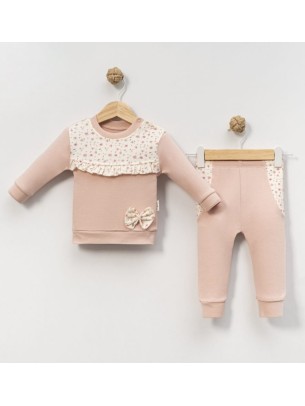 Βρεφικό Σετ Φόρμα Για Κορίτσι 3-12 Μηνών Mωβ