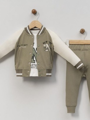 Βρεφικό Σετ Φόρμα 3Τμχ Για Αγόρι 9-24 Μηνών Πράσινο