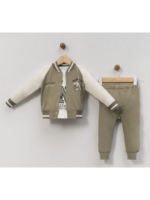 Βρεφικό Σετ Φόρμα 3Τμχ Για Αγόρι 9-24 Μηνών Πράσινο