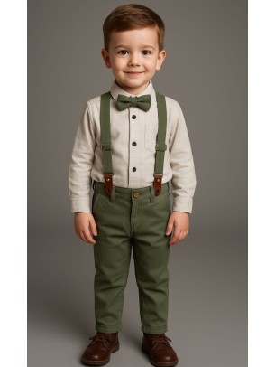 Παιδικό Σετ Για Αγόρι 5-8 Χρονών Χακί