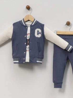 Βρεφικό Σετ 3Τμχ Για Αγόρι 9-24 Μηνών Μπλε