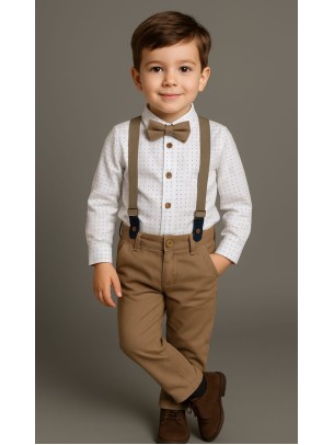 Παιδικό Σετ Για Αγόρι 5-8 Χρονών Καφέ