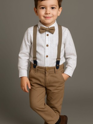 Παιδικό Σετ Για Αγόρι 5-8 Χρονών Καφέ