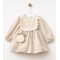 Βρεφικό Φόρεμα 9-24 Μηνών Μπέζ