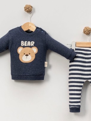 Βρεφικό Σετ Για Αγόρι 3-18 Μηνών Σκούρο Μπλε