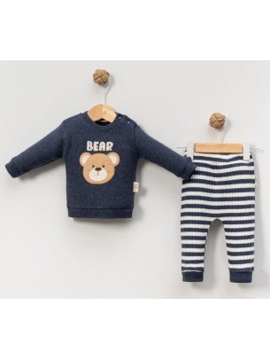 Βρεφικό Σετ Για Αγόρι 3-18 Μηνών Σκούρο Μπλε