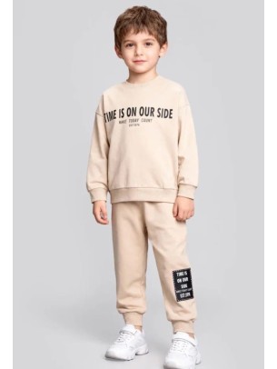 Παιδικό Σετ Φόρμα Για Αγόρι 2-5 Χρονών Μπεζ