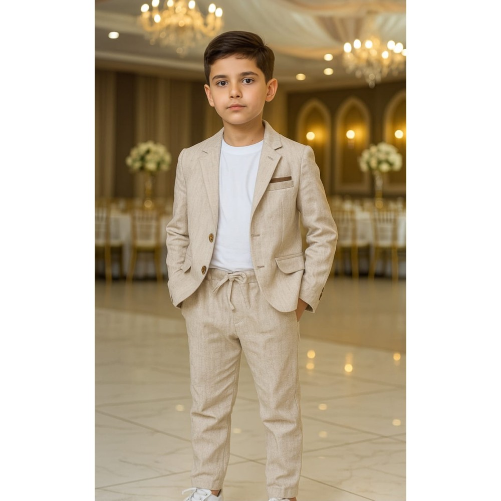 Παιδικό Σετ 3Τμχ Για Αγόρι 3-6 Χρονών Μπεζ 