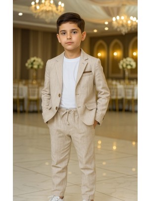 Παιδικό Σετ 3Τμχ Για Αγόρι 3-6 Χρονών Μπεζ 