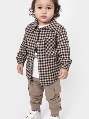 Βρεφικό Σετ 3Τμχ Για Αγόρι 9-24 Μηνών Καφέ