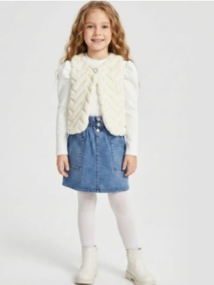 Παιδικό Σετ Για Κορίτσι 6-9 Χρονών Λευκό - Μπλε