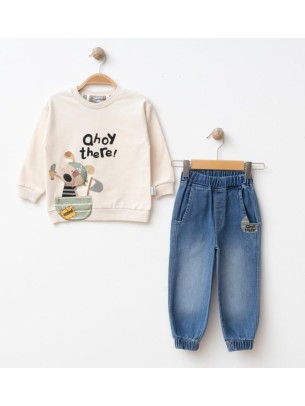 Βρεφικό Σετ Για Αγόρι 1-4 Χρονών Εκρού