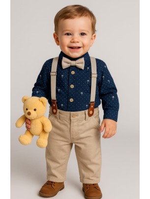 Βρεφικό Σετ Για Αγόρι 6-24 Μηνών Μπλε