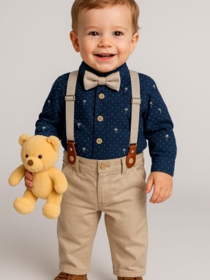 Βρεφικό Σετ Για Αγόρι 6-24 Μηνών Μπλε