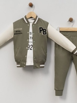 Παιδικό Σετ 3Τμχ Φόρμα Για Αγόρι 2-5 Χρονών Πράσινο