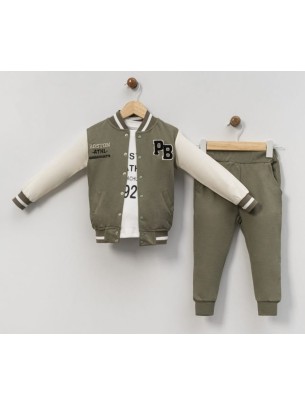 Παιδικό Σετ 3Τμχ Φόρμα Για Αγόρι 2-5 Χρονών Πράσινο