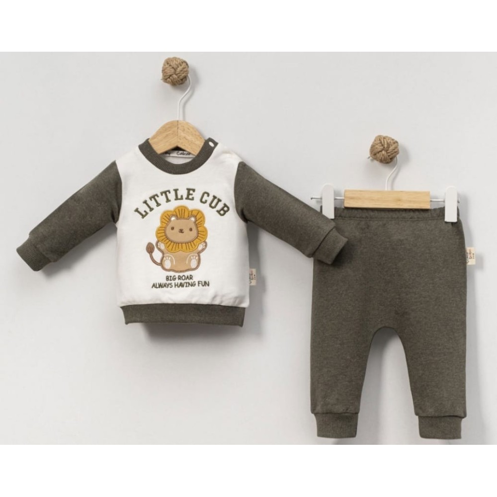 Βρεφικό Σετ Φόρμα Για Αγόρι 3-18 Μηνών Χακί