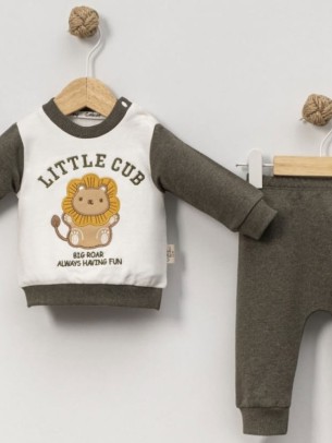 Βρεφικό Σετ Φόρμα Για Αγόρι 3-18 Μηνών Χακί