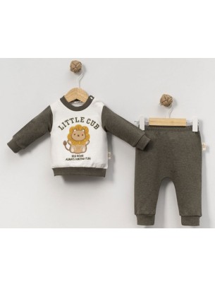 Βρεφικό Σετ Φόρμα Για Αγόρι 3-18 Μηνών Χακί