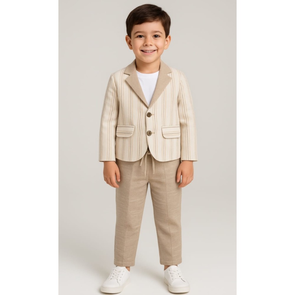 Βρεφικό Σετ Για Αγόρι 6-24 Μηνών Μπεζ