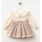 Βρεφικό Φόρεμα 9-24 Μηνών Εκρού