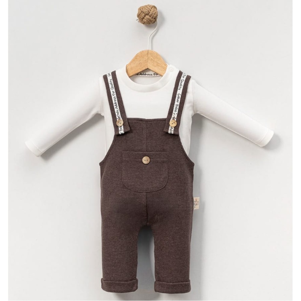 Βρεφικό Σετ 2Τμχ Για Αγόρι 3-18 Μηνών Καφέ