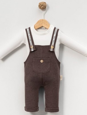 Βρεφικό Σετ 2Τμχ Για Αγόρι 3-18 Μηνών Καφέ