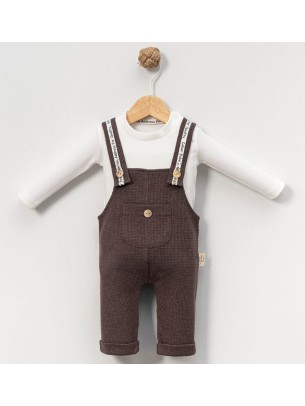 Βρεφικό Σετ 2Τμχ Για Αγόρι 3-18 Μηνών Καφέ